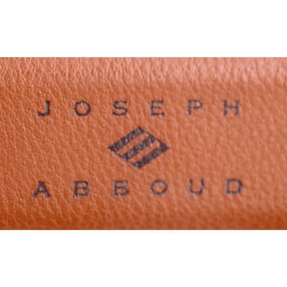 Josef Abboud BROWN GENUINE LEATHER 1.25